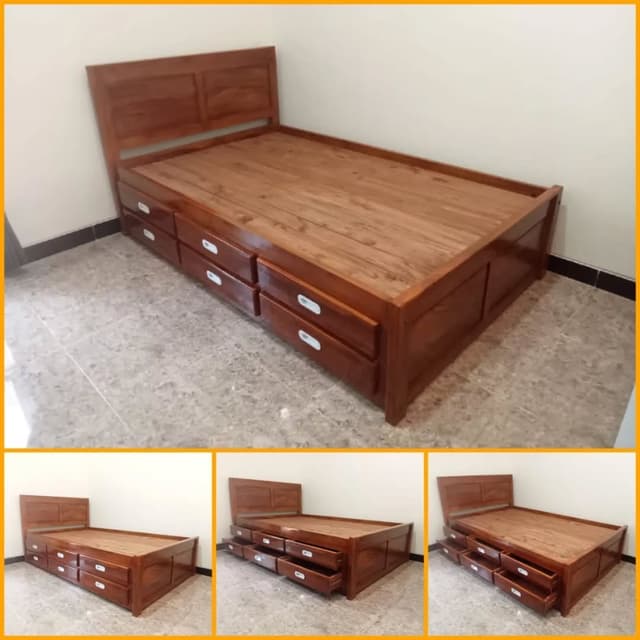 Dipan kayu nyaman dan kokoh untuk tidur nyenyak - Karya Mebel Desa Sajen