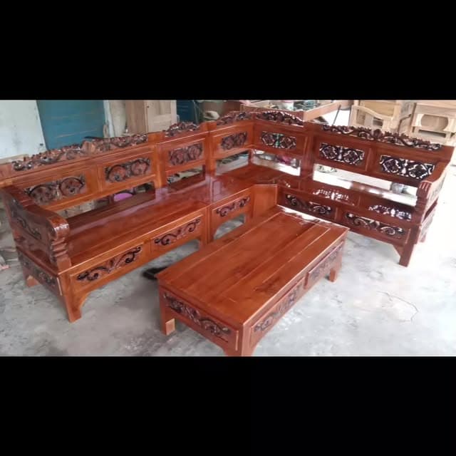Kursi santai kayu yang nyaman untuk ruang tamu - Karya Mebel Desa Sajen